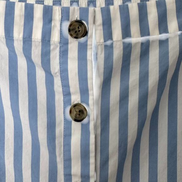 J Crew Harborfront Carol Stripe Button Down Cotton Puff Sleeve MIDI Dress (XL) - Picture 8 of 16